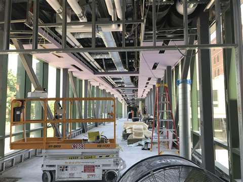 All Aerials' Hy-Brid lifts at Akron Children's Hospital