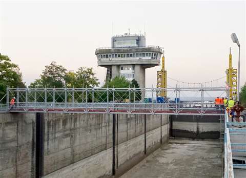 Layher Allround Scaffolding at the Danube Black Sea Canal