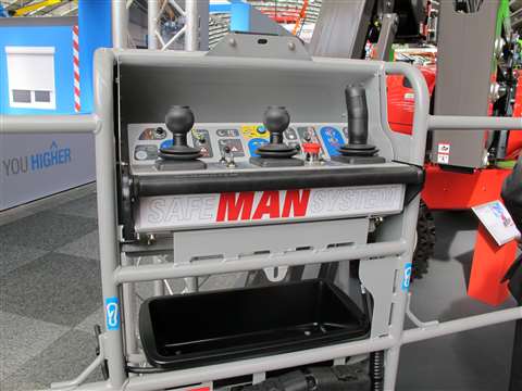 Manitou's SMS secondary guarding system. 