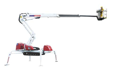 Dinolift's 22 m spider lift the Dino 220XTC II 