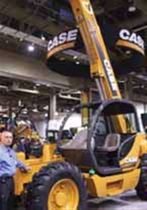 Jim Fox, product specialist with Case, says the telescopic handler complements its range of construc