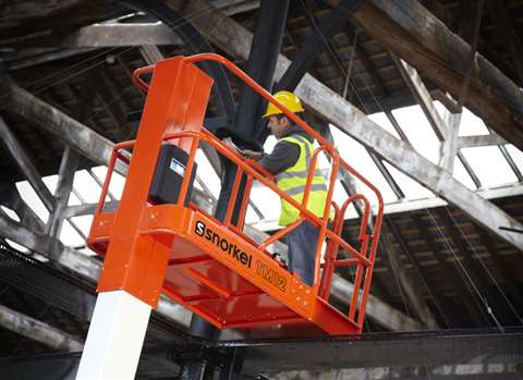 The new TM12 telescopic lift features a 0.5 m rollout extension deck