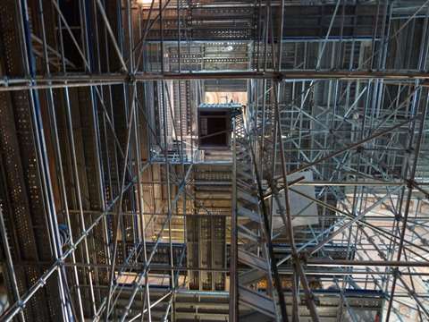 Geda 300 Z/ZP transport platform at St. Michel Cathedral, Sospel, France. 