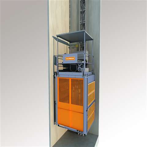 ALIMAK LSH - Inside elevator shaft