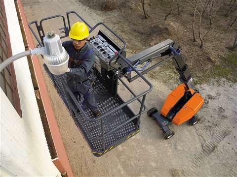 Aichi's 00671 wheeled boom lift. 