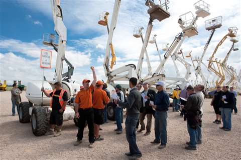 A Richie Bros. access equipment auction