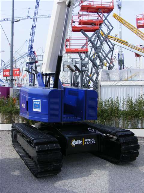 HAB's TR16JD telescopic crawler boom