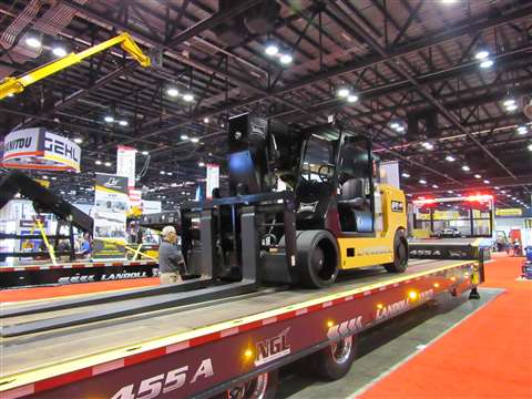Landoll's new PT40 telehandler at The Rental Show.