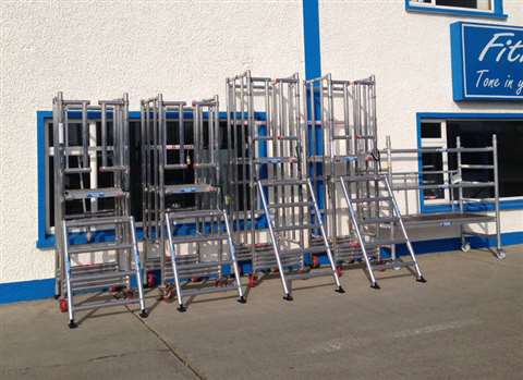 Dromad Hire's new podium steps and platforms ready for rental