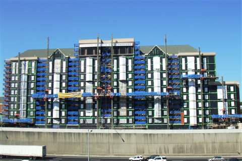 Mastclimbers LLC helped spruce up the 1996 Olympic village in Atlanta with Fraco ACT 8 units.