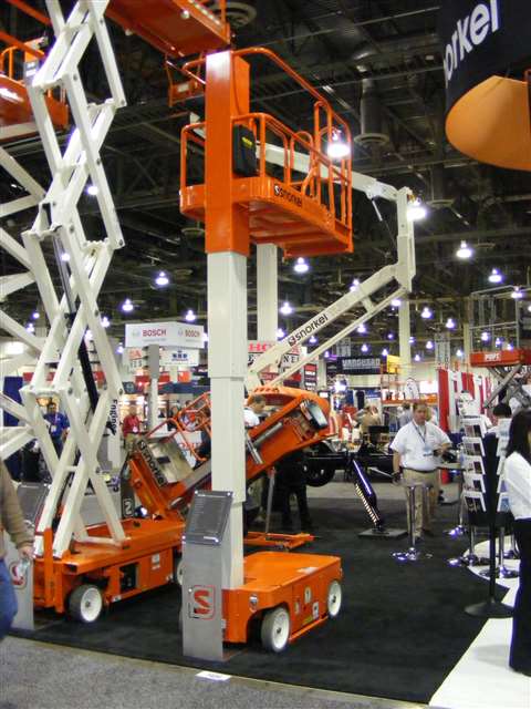 Snorkel's M1230E was shown to North America for the first time as a prototype at The Rental Show. Th