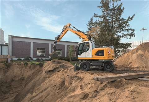 Liebherr a914 wheeled excavator