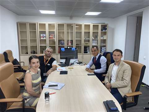 L2R Liana Ayupova, Konstantin Kashkin (JLG), Alexander Kuzmin and Georgy Cherepanov (SkyTech) - 1