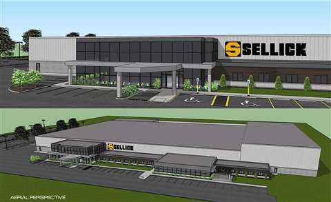 A 3-D rendering of Sellick's new facility.