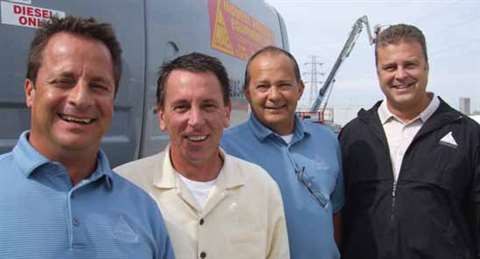 The Midwest Aerials &amp; Equipment owners from L-R: Dan Tumminello, Dan Martino, Joe Alonzo Jr. and